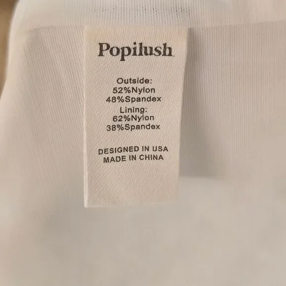 BWT Popilush White Women's Bodysuit SZ 3XL - Picture 9 of 10